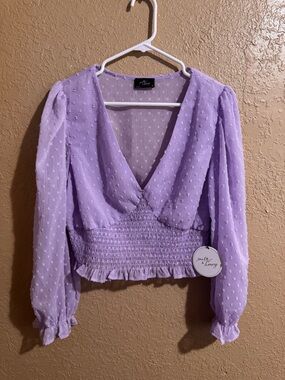 Milk & honey lavender blouse